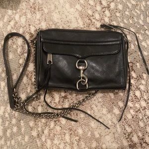 Rebecca minkoff black leather purse